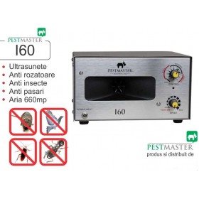 Aparat industrial cu ultrasunete impotriva rozatoarelor, pasarilor si insectelor - Pestmaster I60 - 660 mp